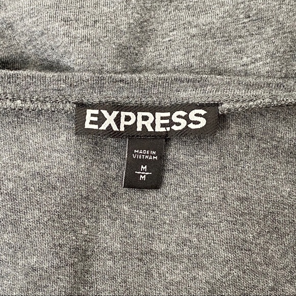 Express Ruched Grey Dress - Picture 5 of 5